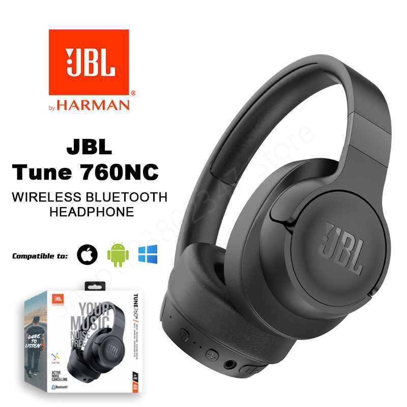 JBL TUNE 760NC Wireless Bluetooth Headphones Music Sports Folding Headphones Noise Cancelling T760NC