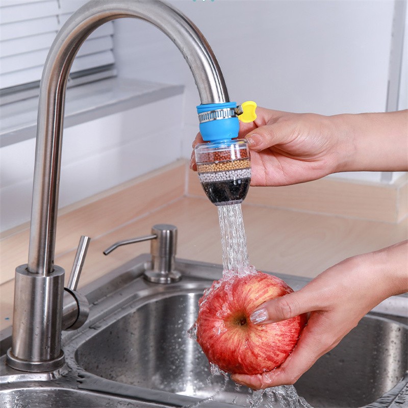 6-layers Water Filter Tap Purifier Medical Stone  Charcoal Nozzle for Faucet