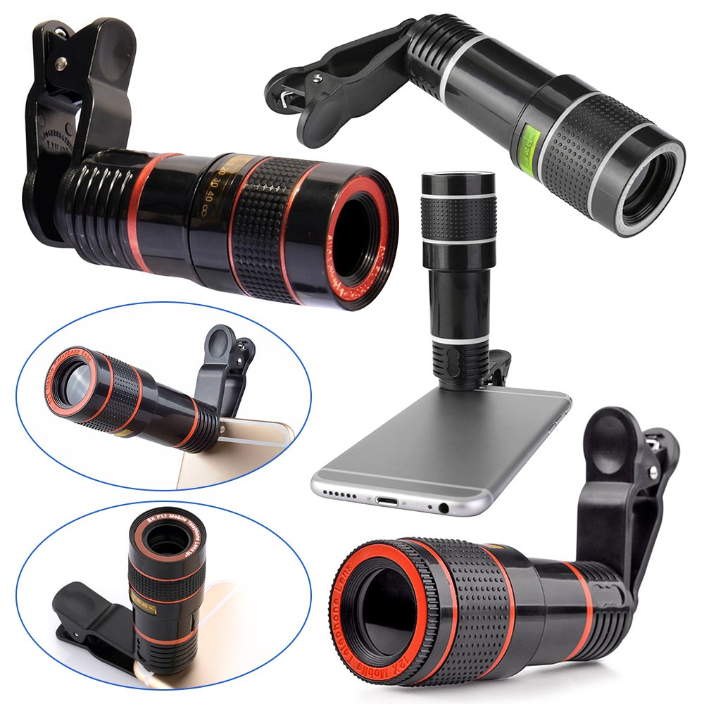 20x Telescope Telephoto Lens 8x 12x Zoom lens Monocular Mobile Phone camera Lens for Smartphones