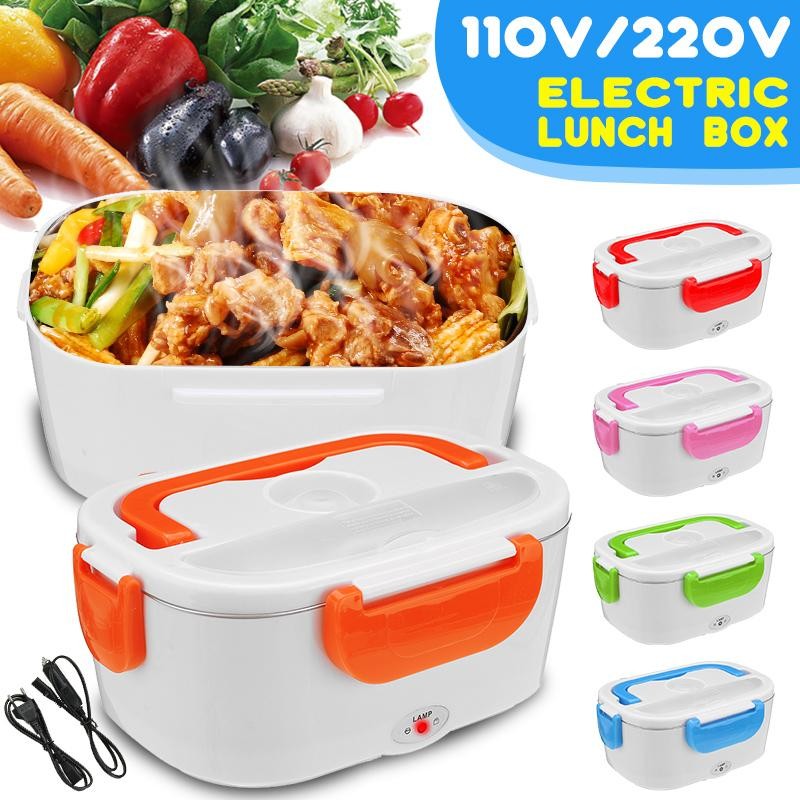 Electric Lunch Box Portable  Food Heater Container 12V 220V