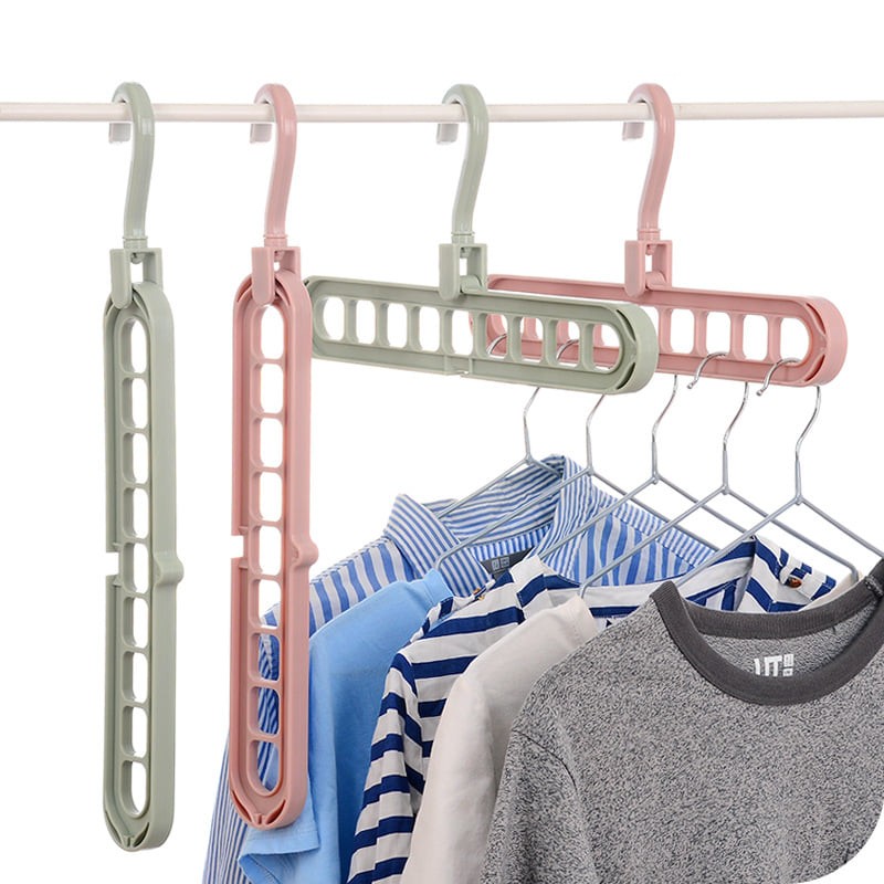 Magic Multi-port Support hangers for Clothes Drying Rack Multifunction Plastic hanger Storage