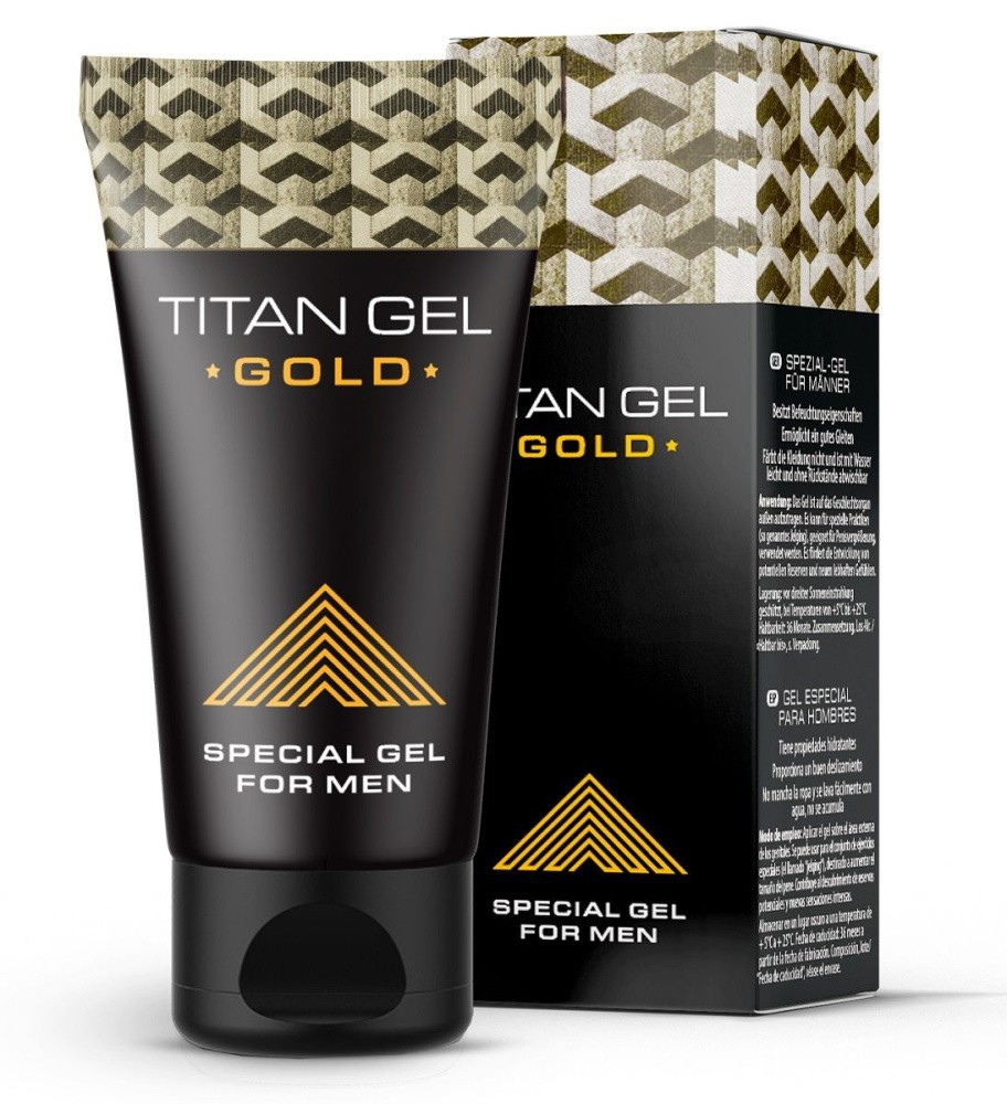 Titan Gel Gold Provocative Penis Enlargement Delay Intime Sex Erection Cream 50ml