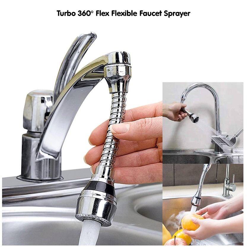 Flexible Faucet Sprayer Turbo Flex 360 Sink Faucet Sprayer Jet Stream Faucet Head