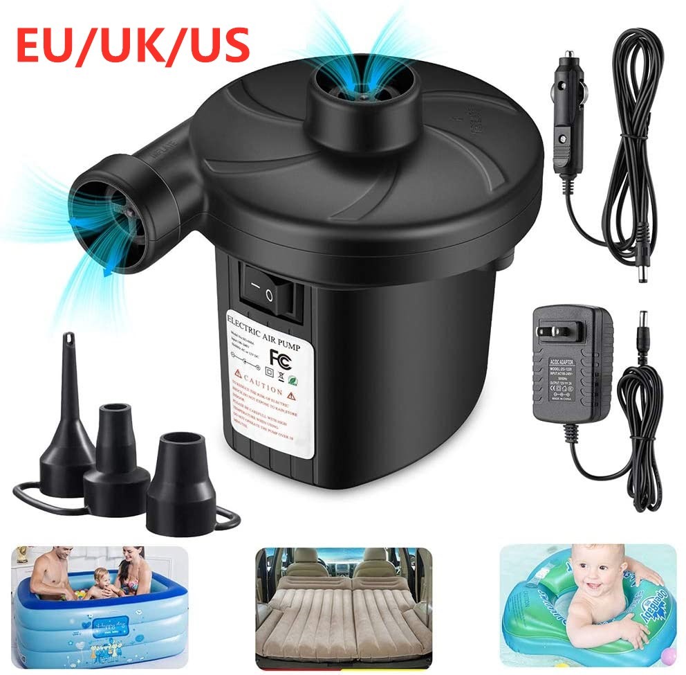 Inflatable Electric Pump Pool Air Mattress Quick Fill Air Compressor