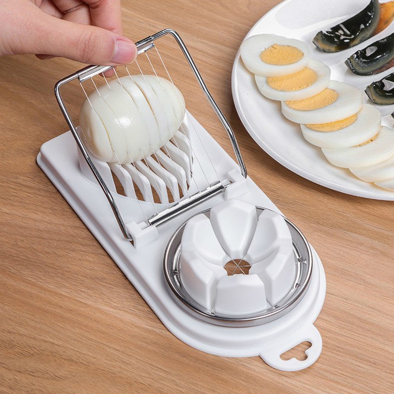 Multifunctional Egg Slicers Splitter Cutting Tool Home Two In One