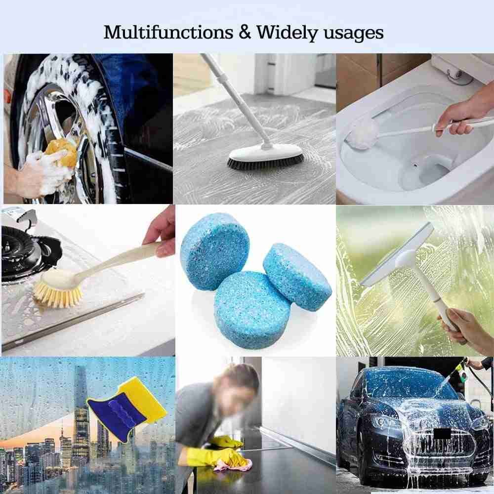 10pcs Solid Cleaner Car Windscreen Cleaner Effervescent Tablet Auto Wiper Glass Cleaning Concentrated Tablets Detergent