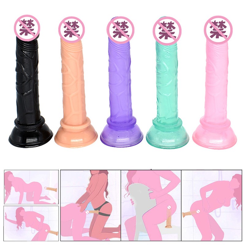 Realistic Dildo Silicone Penis Soft and flexible with Suction Cup for Women Masturbation Lesbain Sex Toy