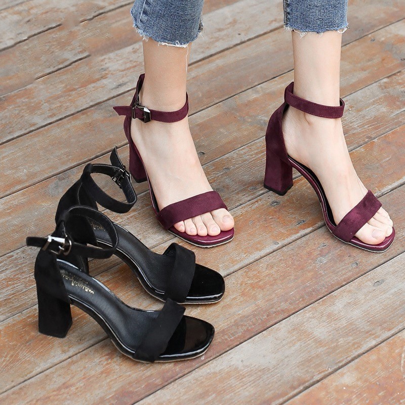 Summer Fashion Sandals 5CM High Heel Block Heel Outdoor Sandals Women