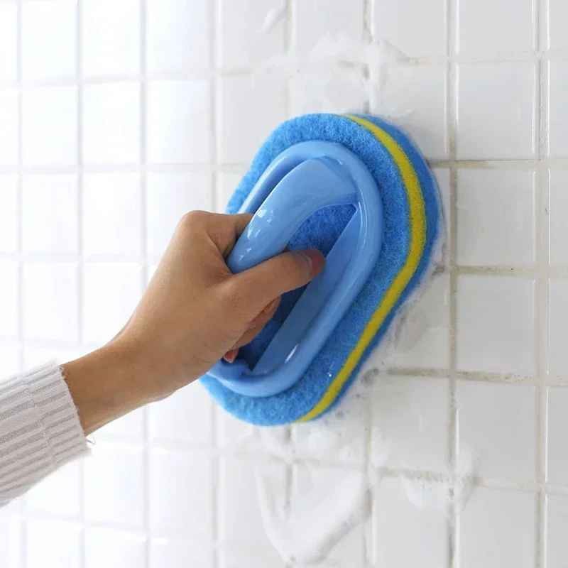 Sponge Ceramic Window Slot Clean Brush Kitchen Bathroom Toilet Cleaning magic sponge