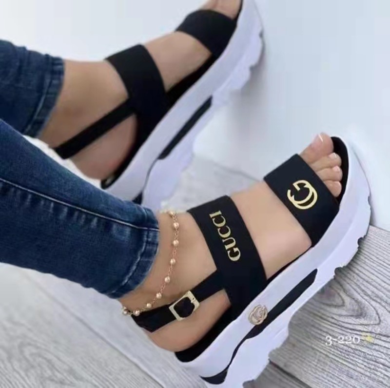 Guccii Woman Sandals Wedges Sexy Sandals Woman Wedge Footwear Female Women's Orthopedic Sandal Shoes