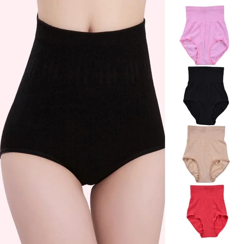 High Waist Belly Pants Shorts Postpartum Underwear Panties Shaping Abdomen Shapewear