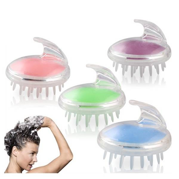 Silicone Head Massager Shampoo Scalp Massage Brush Hair Washing Comb