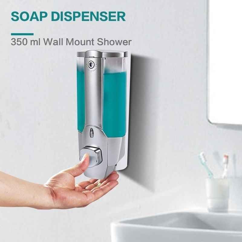 350ml Hand Soap Shampoo Dispenser Wall Mounted Shower Liquid Dispensers Containers for washroom