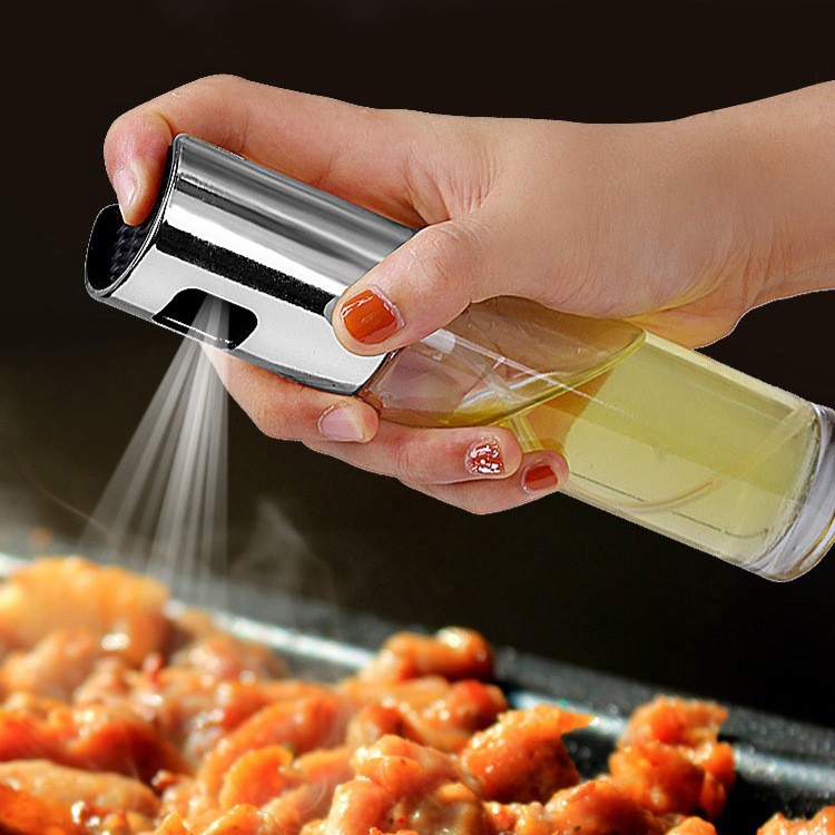 BBQ Oil Spray Bottle Cooking Baking Vinegar Mist Sprayer for Home Kitchen random color Grilling Roasting