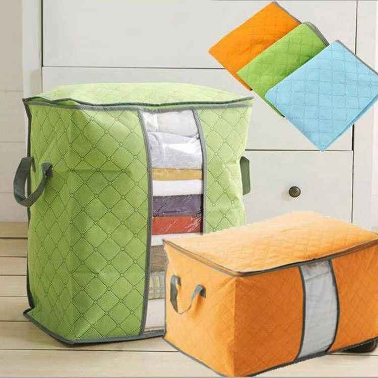 Quilt clothes storage bag large blanket sorting bag dustproof wardrobe under-bed storage moisture-proof organizer