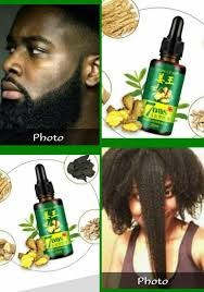 7 Days Ginger Hair Growth Oil Men Women Fast Promote Hair Grow Thicker Anti Hair Loss Scalp Treatment Nourish Hair 30ML