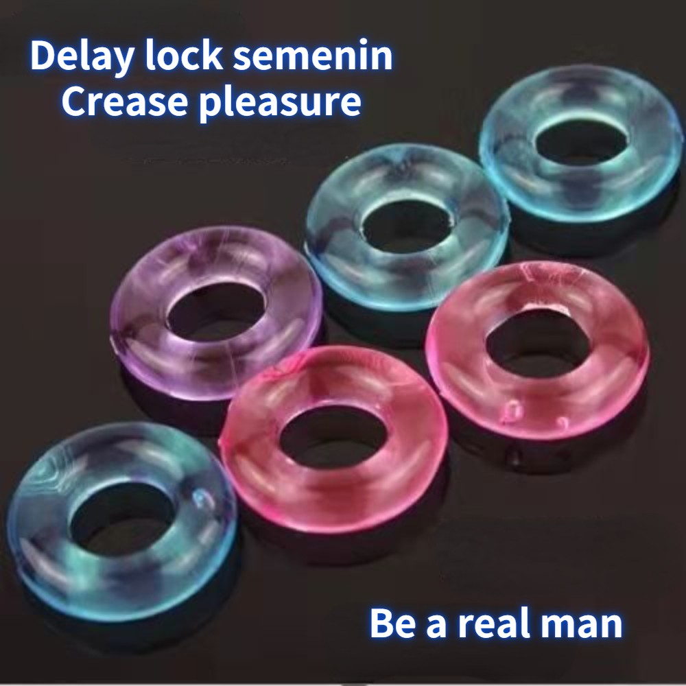 Silicone Ring Delay Ejaculation Rubber Chastity Ring Penis Enlargement