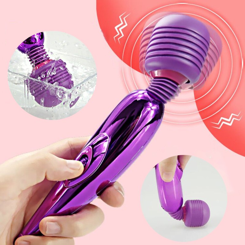 Wireless AV Vibrator Magic Wand Clitoris Stimulator USB Rechargeable Massager