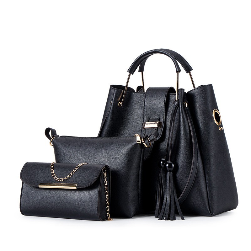 Bags Set 3pcs Large Casual Bags Leather Female Shoulder Bag Ladies Brand Composite Bags Shoulder Bags