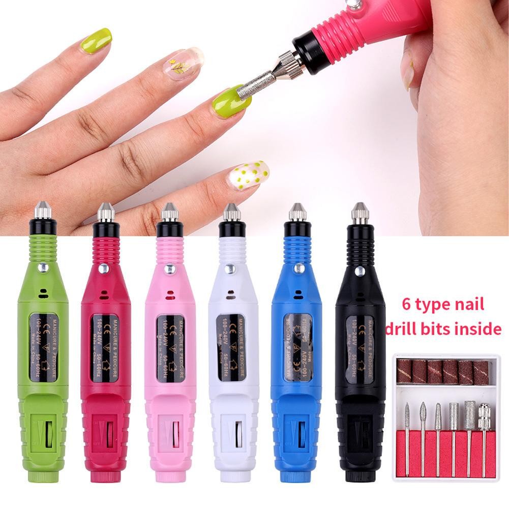 Electric Manicure Nail Drill Pedicure File Polish Tool Nail Feet Care Tools Kit