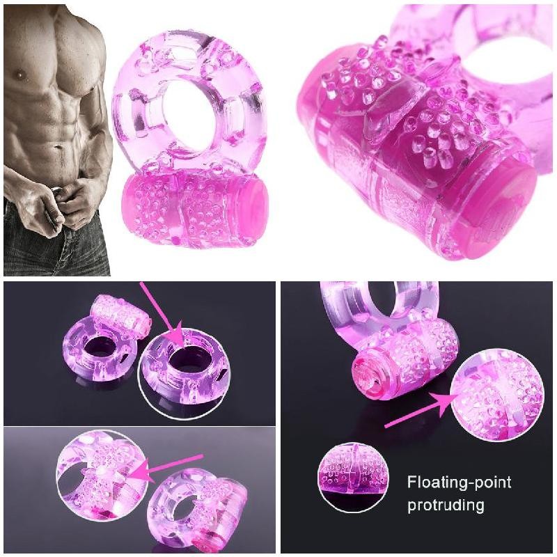 Vibrating Penis Ring Clit Stimulator Couple Sex Toys for Men Enhancer