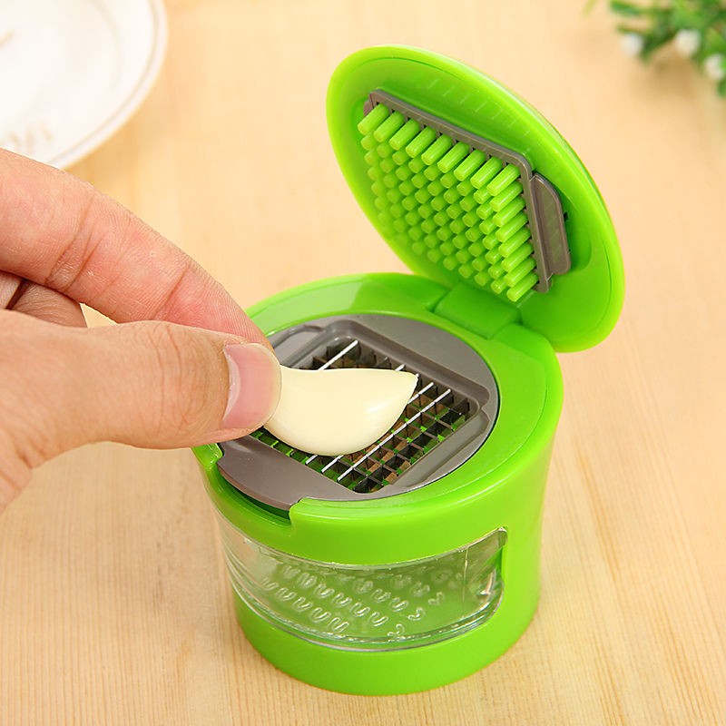 Stainless steel manual garlic press household masher kitchen garlic cutter garlic minced machine