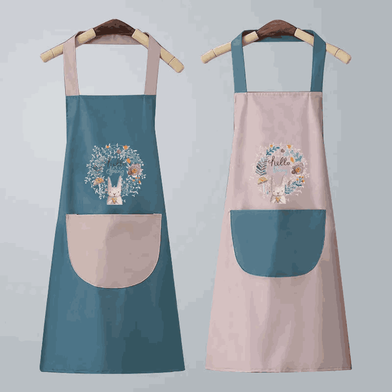 Waterproof Cooking Apron oil resistant Cooking ware aprons design kitchen apron with hand wiping feature