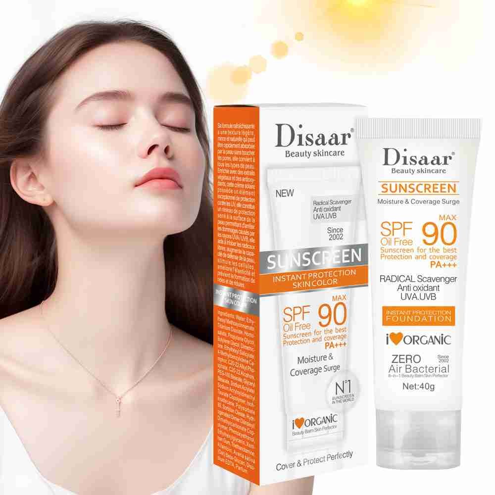 Disaar Body sunscreen sunblock face sun block moisturizer refreshing not oily sunscreen SPF90