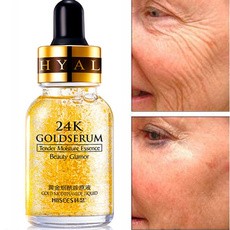 24k Gold Face Serum Moisturizing Pore Shrinking Serum Anti-Wrinkle Oil-Anti-Aging Lifting Skin Care 30ml