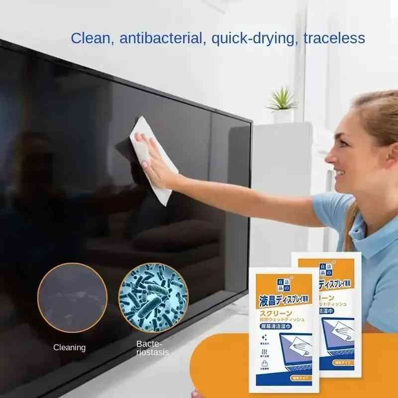 40Pcs/Set Mobile Phone Lens LCD Screen Cleaner for IPhone Samsung Cleaning Wet Wipes