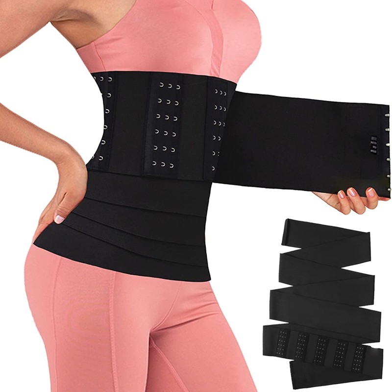 Slimming Belt, Round Wrap Bandage, Adjustable Waist Trainer, Lumbar Support Corset, Workout Tummy Trimmer, Sheath, Protruding Clothes